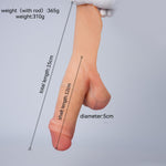 Ackobom 3 in 1  FtmPacker prosthesis movable testicle Movable skin- LE01