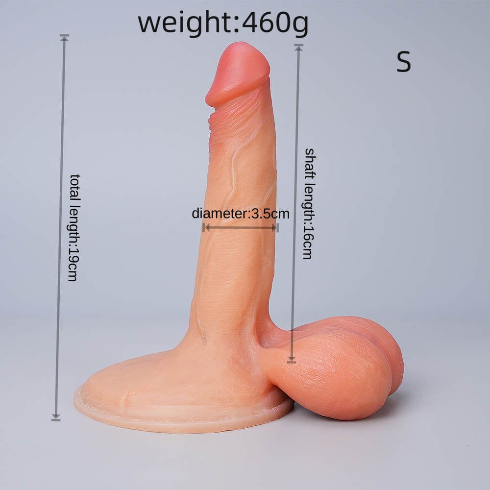 ACKOBOM |LuxeDoll  Real Glans Liquid Silicone Dildo - LD12