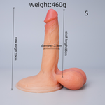 Ackobom Real Glans Liquid Silicone Dildo - LD12