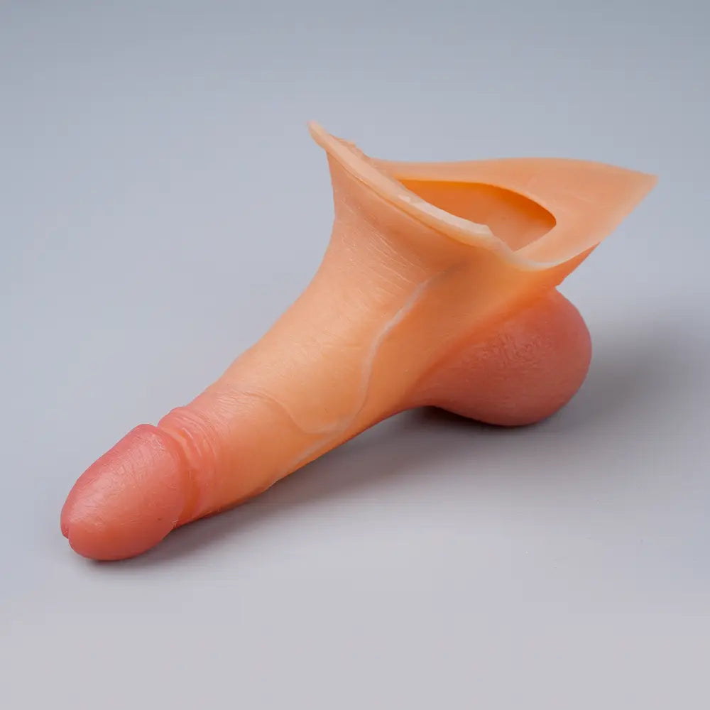 Ackobom LX03 Mini FTM packer realistic silicone prosthetic front view