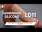 Ackobom liquid silicone dildo removable testicles - LD11